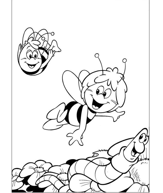 Раскраски Пчелка Майя. Раскраска 5