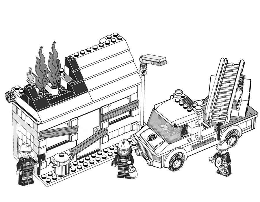 Раскраска Лего машины. Раскраска 13
