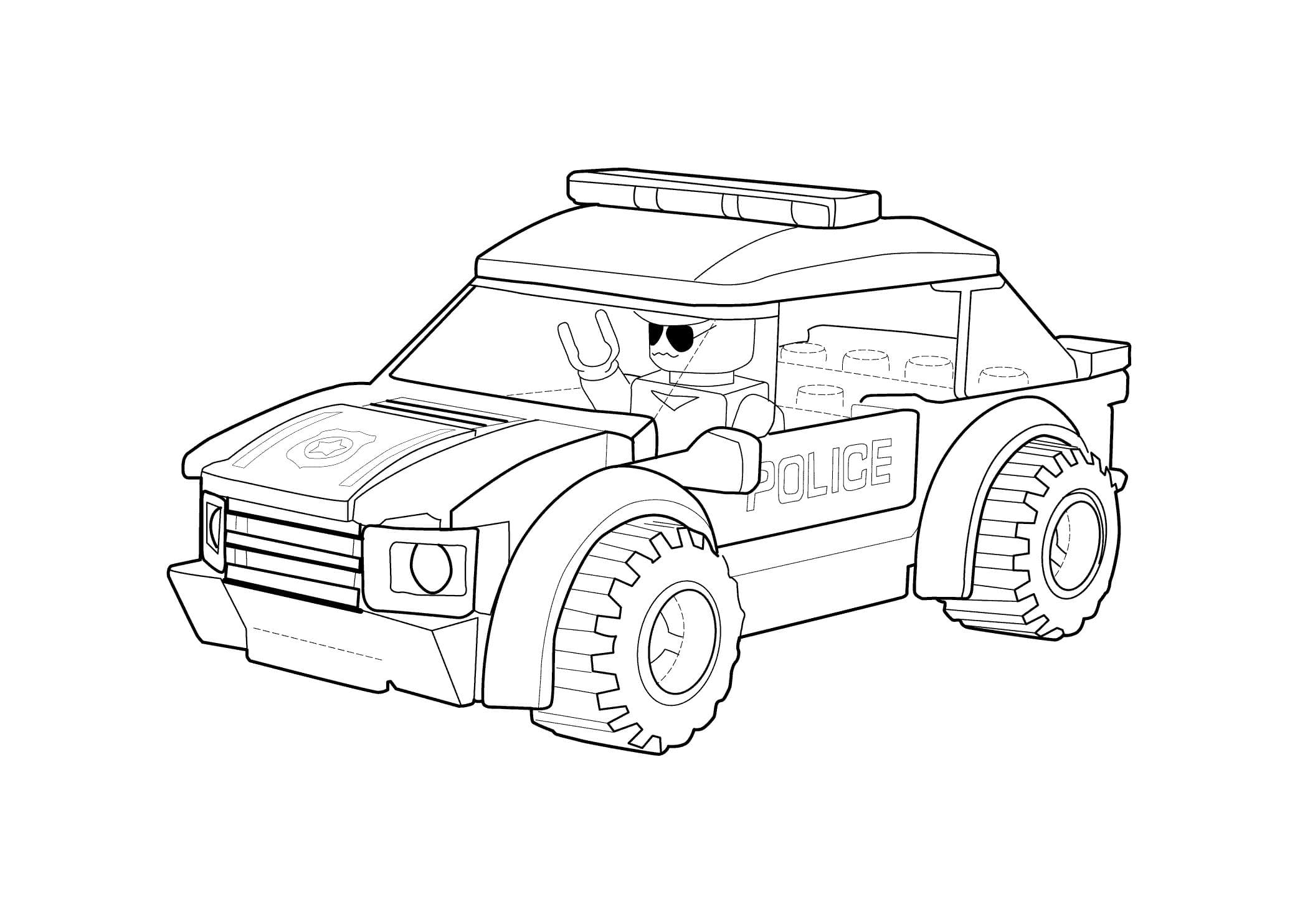 Раскраска Лего машины. Раскраска 26