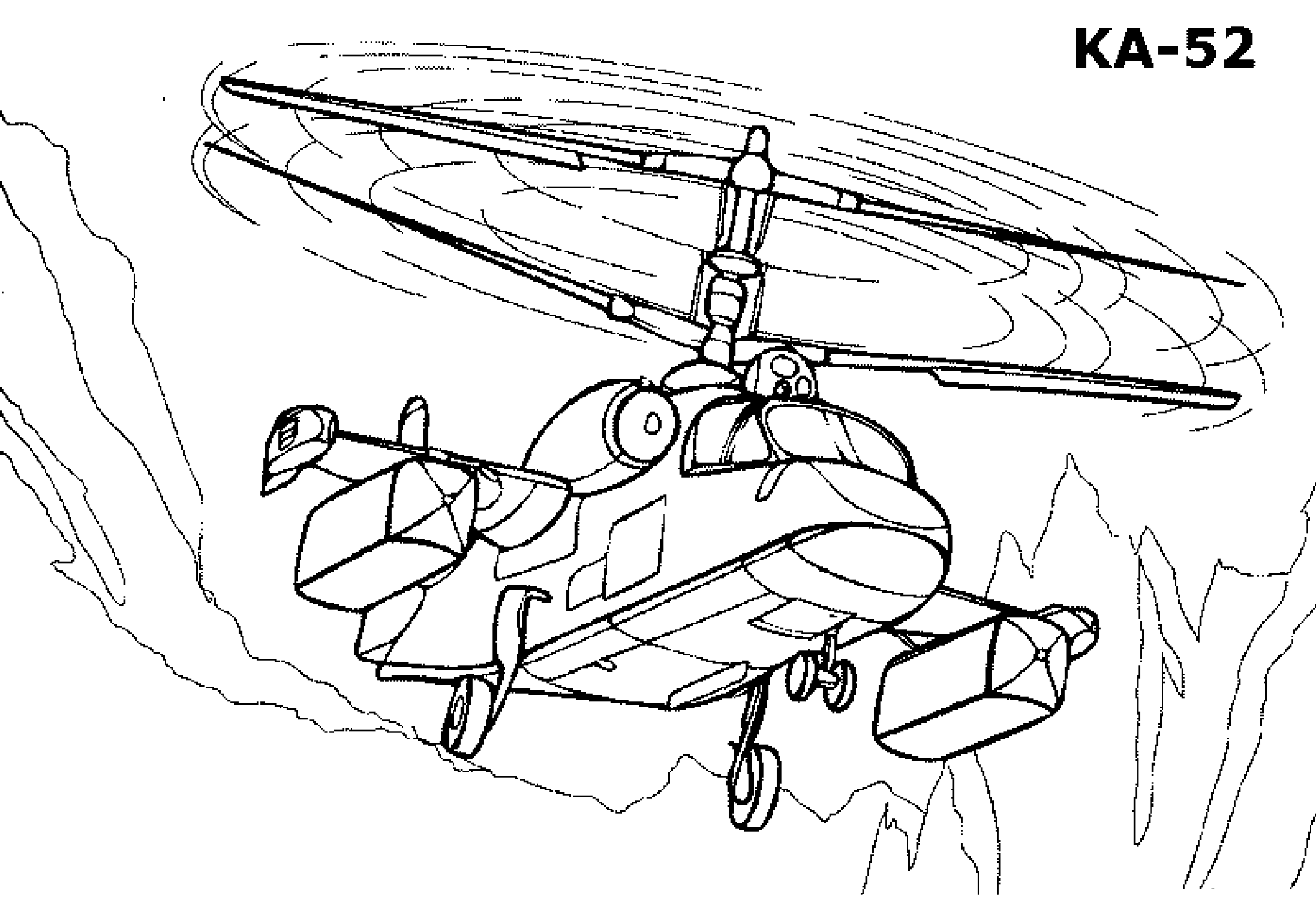 Раскраска Вертолет. Раскраска 24