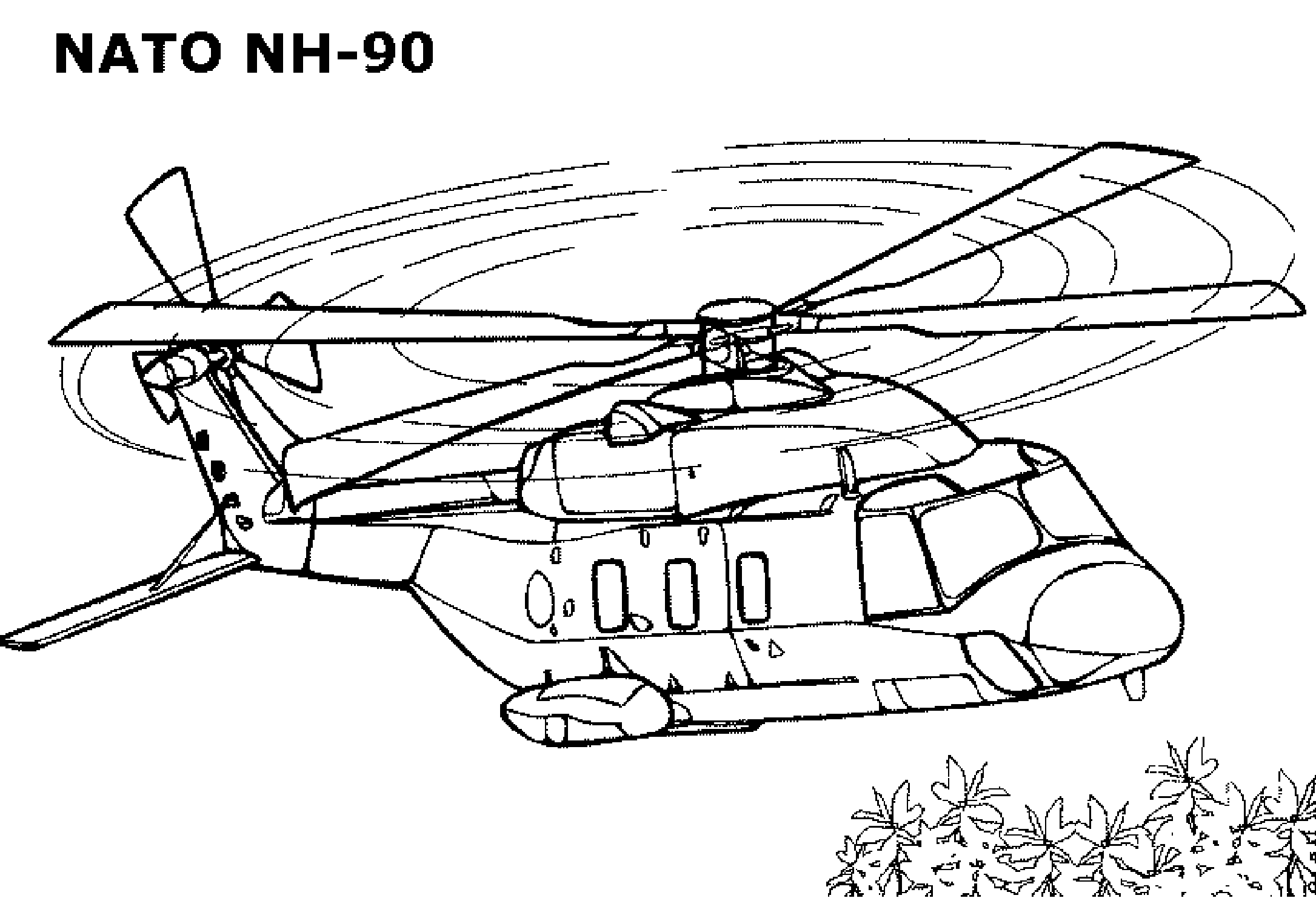 Раскраска Вертолет. Раскраска 16