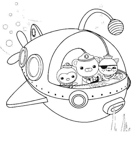 Раскраска Подводная лодка. Раскраска 18