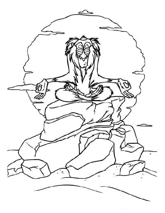 Раскраски Король Лев. Раскраска 11