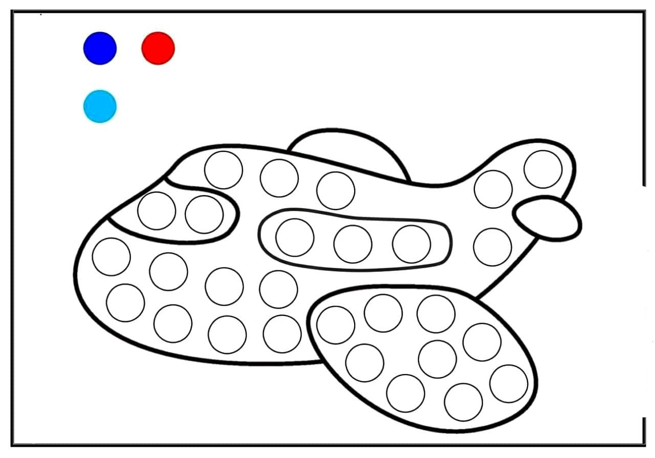 Раскраски шаблоны для пальчикового рисования. Раскраска 8