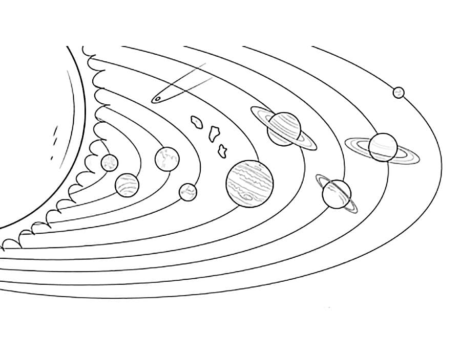 Раскраска Солнечная система. Раскраска 29