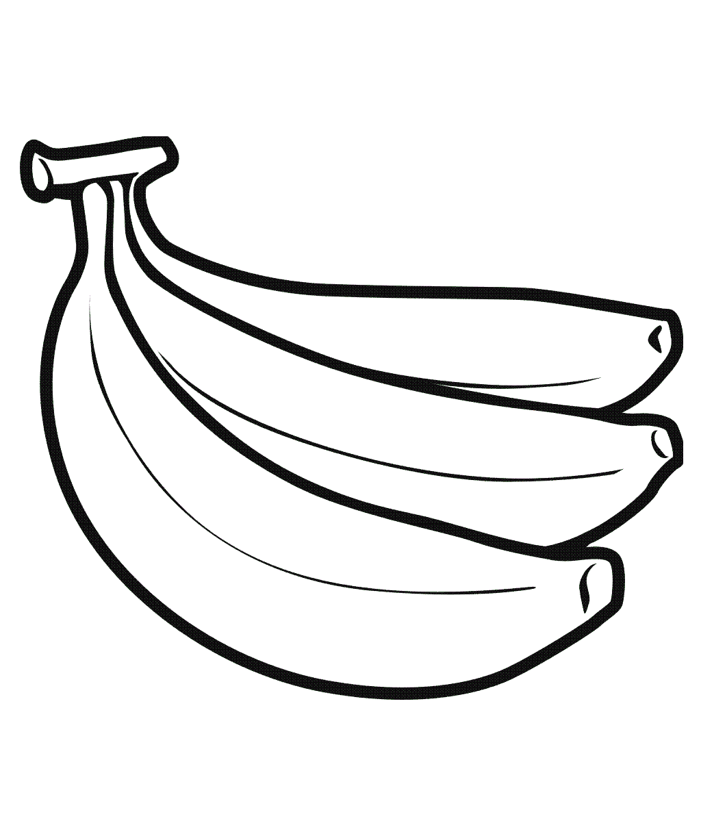 Раскраска Банан. Раскраска 1