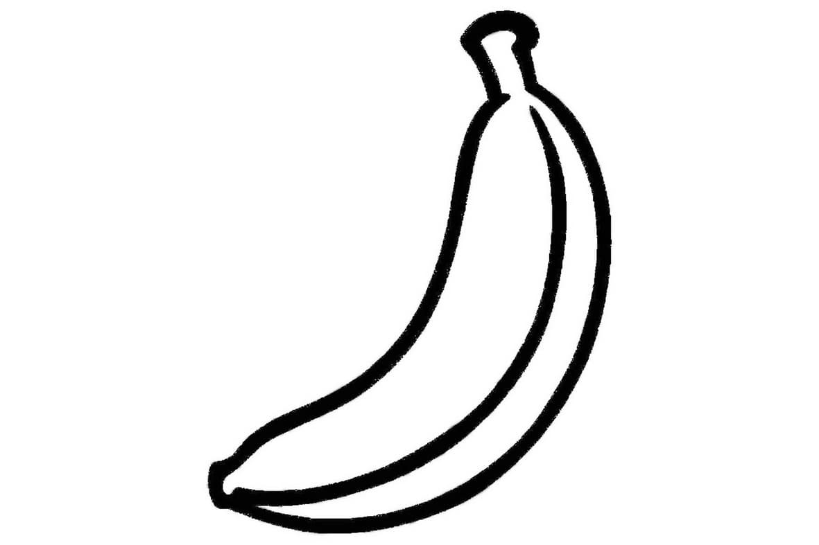 Раскраска Банан. Раскраска 2