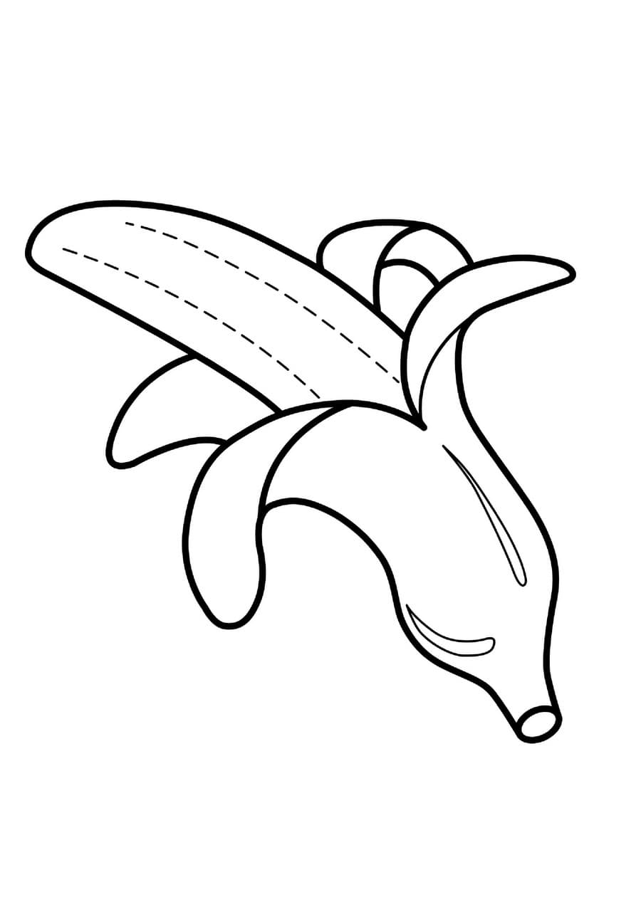 Раскраска Банан. Раскраска 11