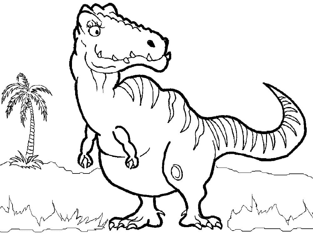Раскраска Динозавры. Раскраска 10