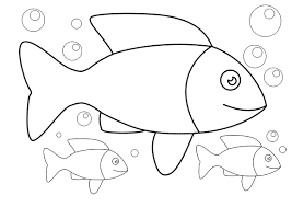 Раскраска Рыбка. Раскраска 4