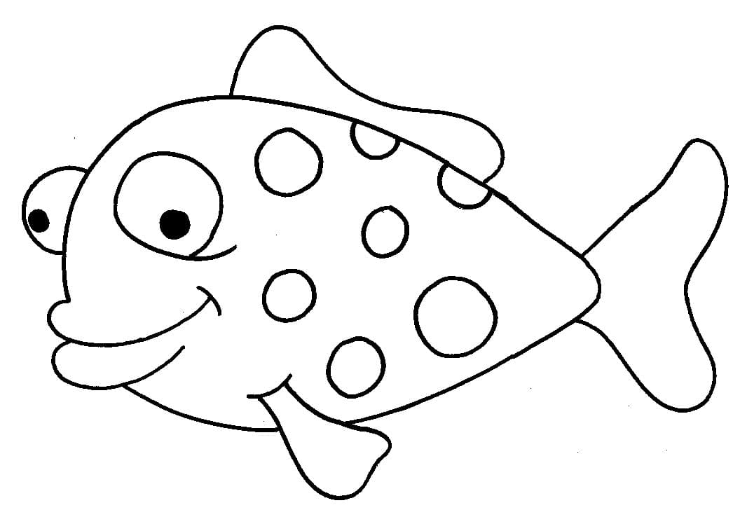 Раскраска Рыбка. Раскраска 15