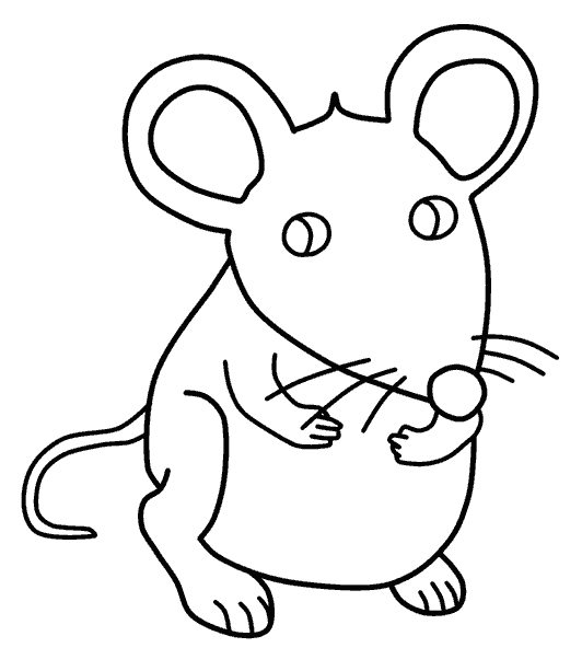 Раскраска Мышка. Раскраска 8