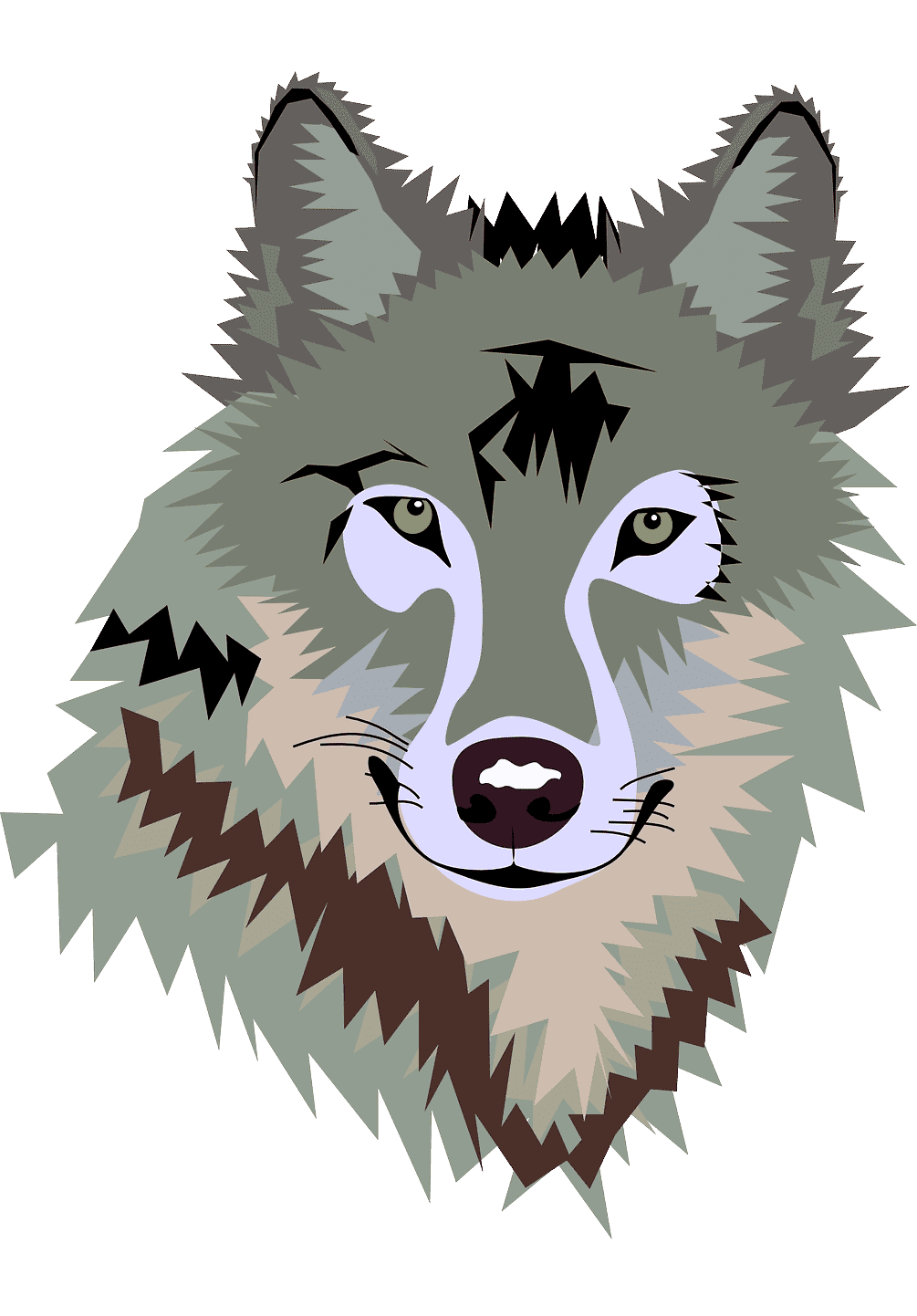 Раскраска Волк