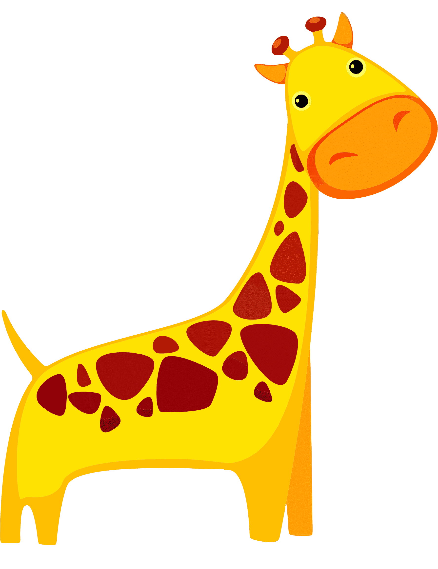 Раскраска Жираф