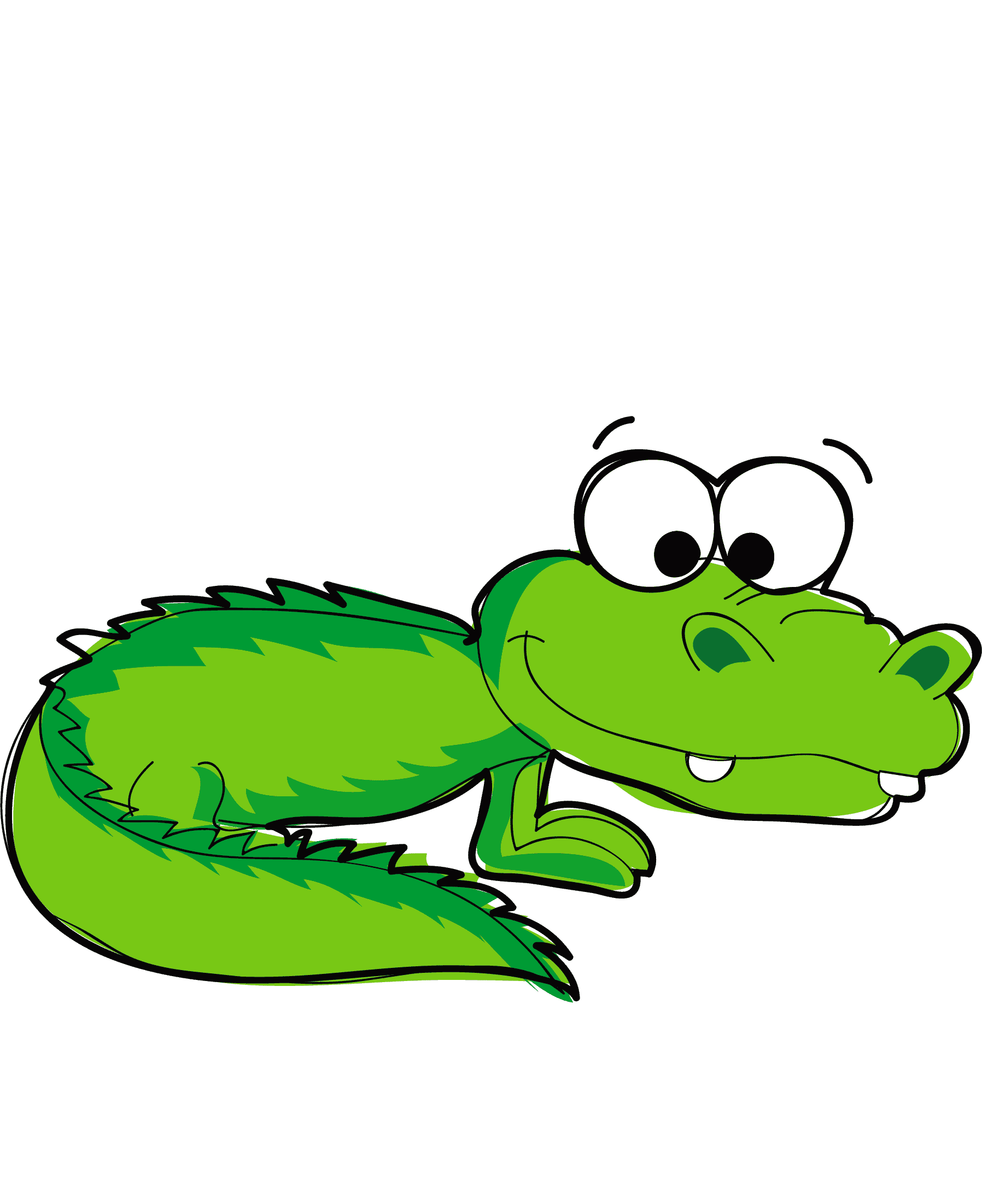 Раскраска Крокодил