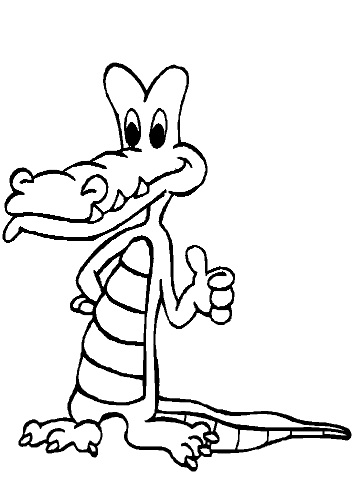 Раскраска Крокодил. Раскраска 17