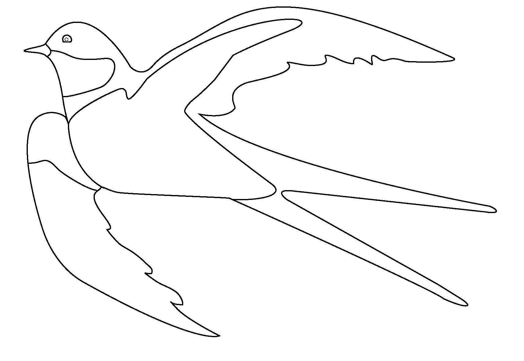Раскраски Перелетные птицы. Раскраска 4