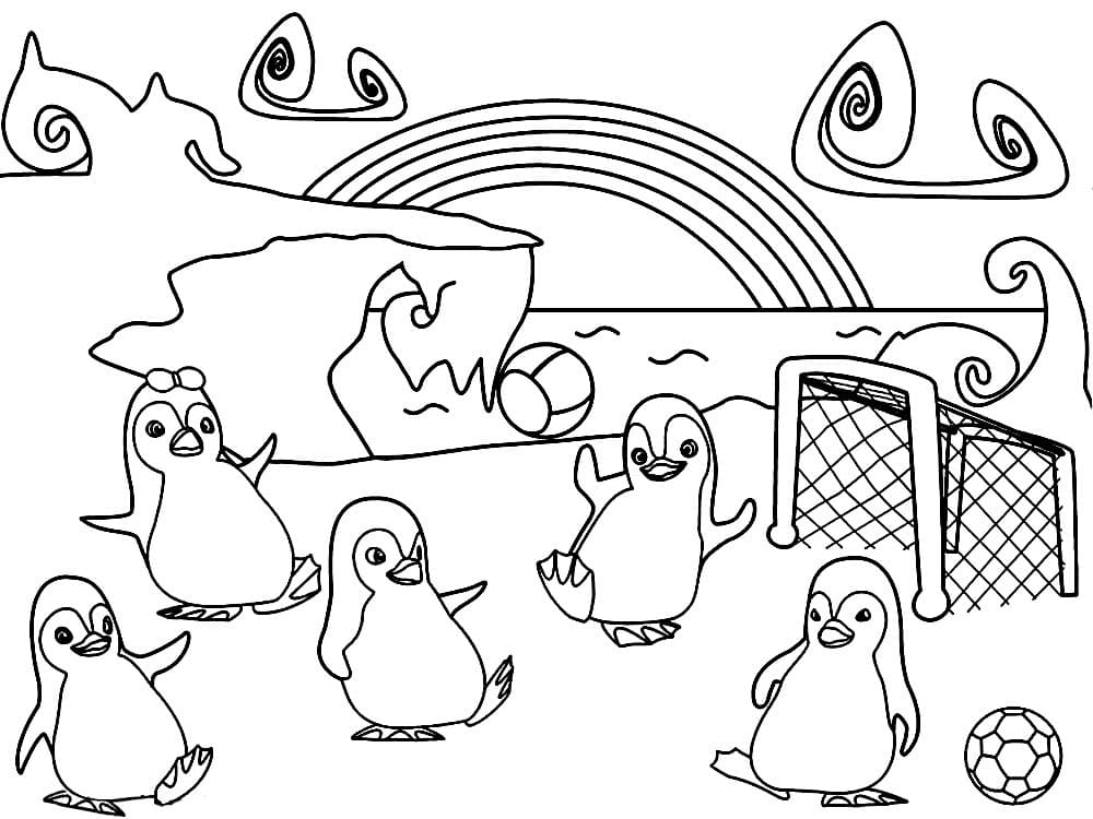 Раскраска Пингвин. Раскраска 16
