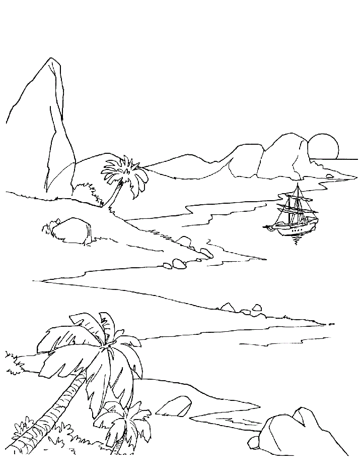 Раскраска Море. Раскраска 4
