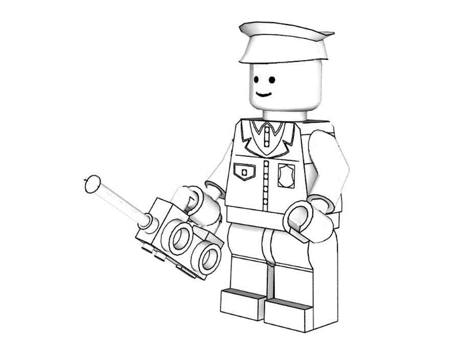 Раскраски ЛЕГО (LEGO). Раскраска 24