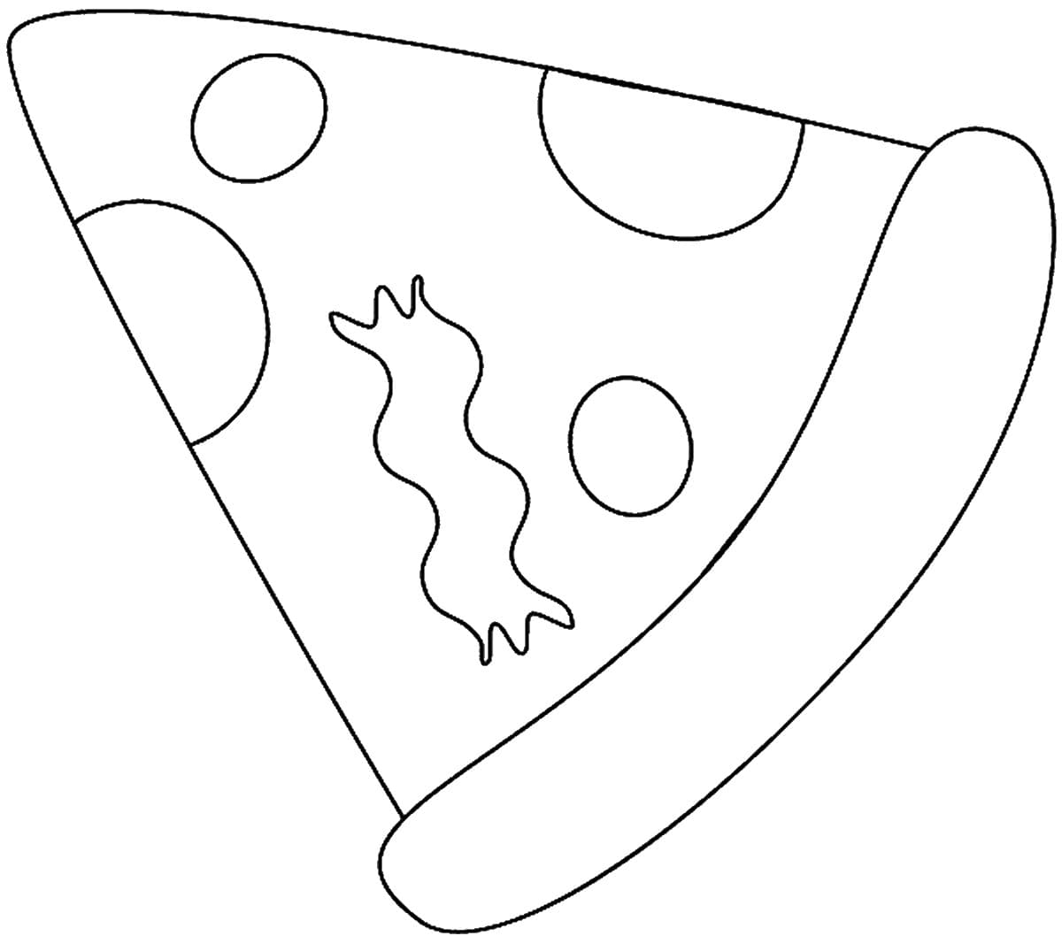 Раскраска Пицца. Раскраска 7