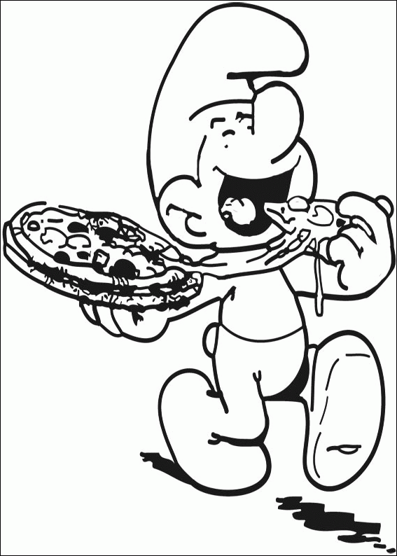 Раскраска Пицца. Раскраска 14