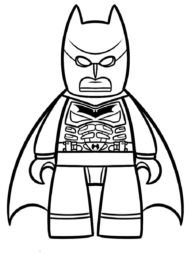 Раскраска Лего Бэтмен. Раскраска 1