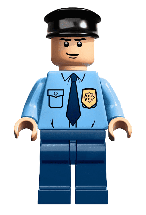 Раскраска Полиция Лего